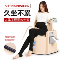 Handrest waist non-slip toilet chair pregnant woman elderly adult mobile toilet stool toilet toilet toilet night pot spittoon