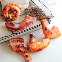 ins same creative simulation snack pillow cushion food Net red pillow bed headrest big backrest decoration