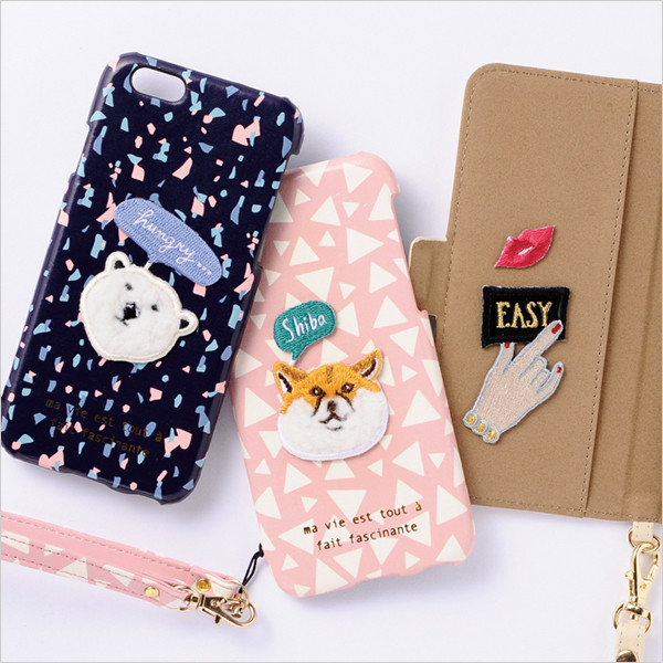 Japan's Chen Guanshi Tongan mobile phone embroidered with Love Baby Embroidery Sticker-Taobao