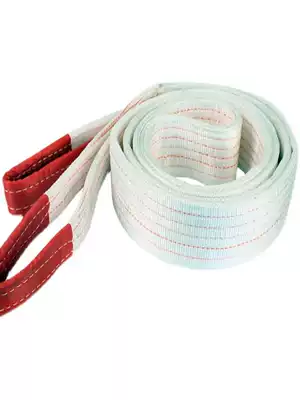 White lifting and hoisting belt double buckle pickling polypropylene widened and thickened crane rope wear-resistant mold 810T15 tons 12 meters