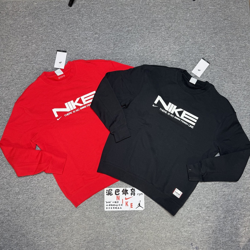 Nike/Nike Men's Spring Fleece-Lined Loose Warm Casual Round Neck Sports Pullover Sweatshirt Ib5450