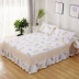 Jie Yuan giường bông váy một mảnh tấm khăn trải giường cotton ren 1.2m1.5m1.8m2.0m ​​nệm bảo vệ - Váy Petti ga giường viền ren Váy Petti