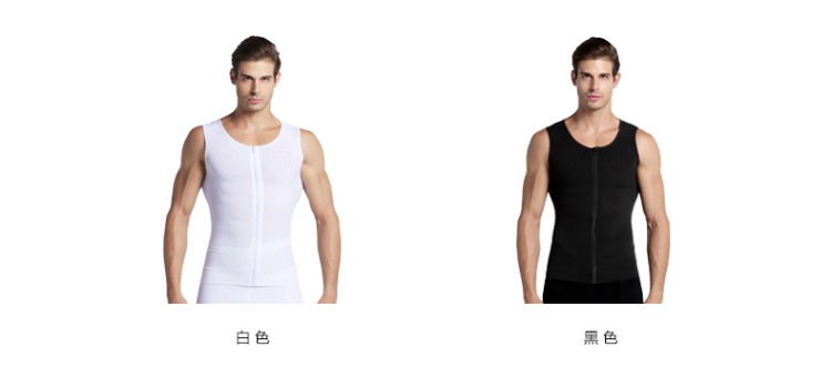 Cơ thể đàn ông của INSMANX điêu khắc điêu khắc tạo hình áo nịt ngực corset bụng thoáng khí dây kéo áo gen bụng