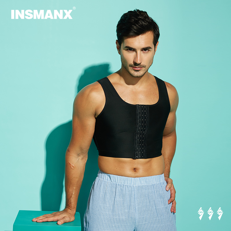 Men's shapewear chest liposuction post-liposuction recovery repair pressurized suit chest corset sleeveless elastic vest