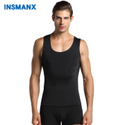 INSMANX cơ thể của nam giới điêu khắc vest corset bụng corset corset skinny đồ lót trở lại thoải mái thở