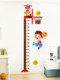 Baby and Children's Height Measurement Wall Stickers, Removable 3D Cartoon Wall Decoration, Boys' Room Layout Stickers