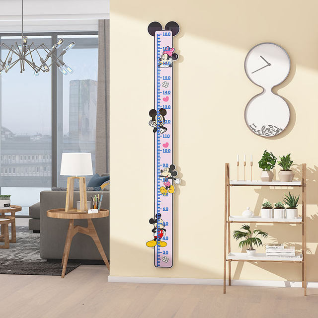 Children's Room Decoration Spongebob Cartoon Height Wall Sticker Painting 3D Stereo Boy Measuring Ruler Bedroom Decoration