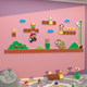 Children's Room Decoration Bedside Decoration Boy's Bedroom Small Room Renovation Three-Dimensional Wall Mario Wall Sticker Painting