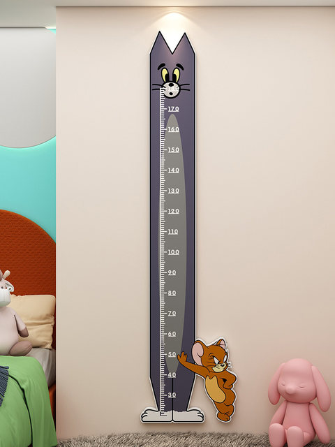 Mario Cartoon Height Measuring Ruler Wall Sticker Super Mario Children's Room Decoration Baby Bedroom Wall Decoration