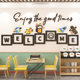 Milk Tea Shop Wall Decoration Bar Counter Cashier Background Wall Stickers Cold Drink Coffee Snack Shop Wall Decoration Creative