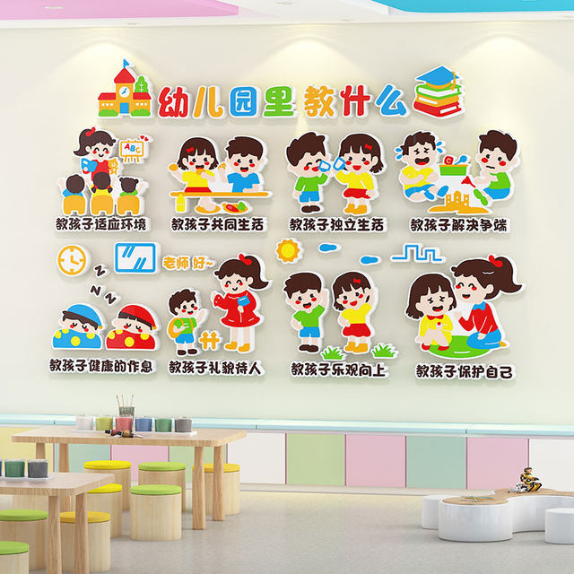 What Kind of Environmental Creation Materials Are Used in Kindergarten? Theme Wall Finished Products, Corridor Image, Classroom Layout, Cultural Wall Decoration