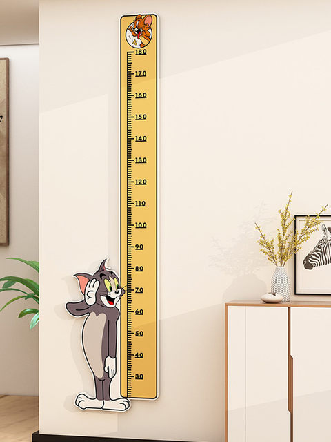 Mario Cartoon Height Measuring Ruler Wall Sticker Super Mario Children's Room Decoration Baby Bedroom Wall Decoration