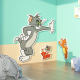 Tom and Jerry wall stickers for boys and girls room layout wall decoration corner wall modification hole patching artifact