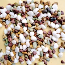 Native fish tank built view bottom sand aquarium decoration white pebble natural laid bottom colored stones fine white sand iron bile sand