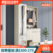 Modern minimalist with mirror cloak cabinet in one-room living room home for large-capacity shoe cabinet home multi-function swap