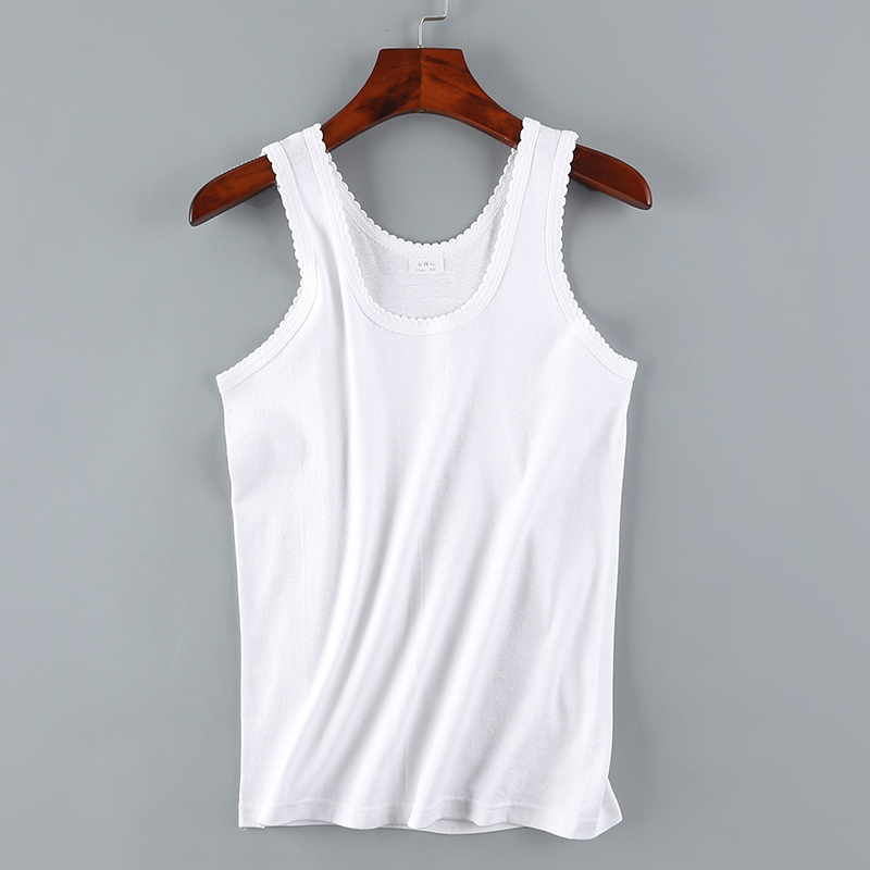 Áo cotton nữ chất liệu vest mỏng mùa hè kiểu dáng cổ điển có họa tiết cotton không tay màu áo mẹ chồng ao sat nach