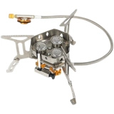 Уличная портативная трехконфорочная печь для пикников, альпинизма, ветрозащитная печь, туристическое снаряжение, газовая плита Menghuo, плита для беспилотного туристического автомобиля