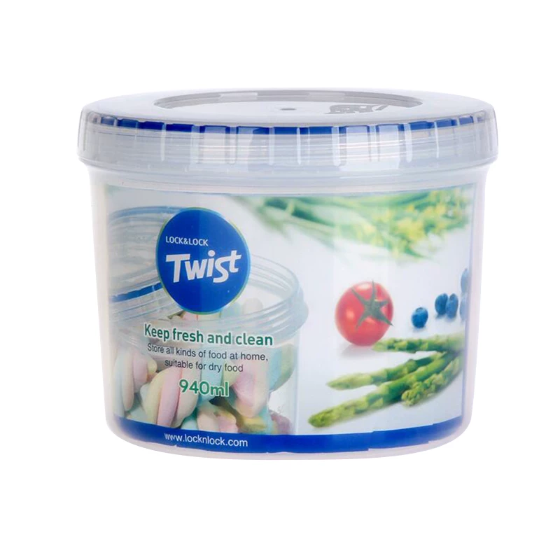 Пластиковая круглая герметичная коробка Lexiele Twist для хранения свежайших продуктов, сдерживающая влагу, банки для молочного порошка, коробка для пищи