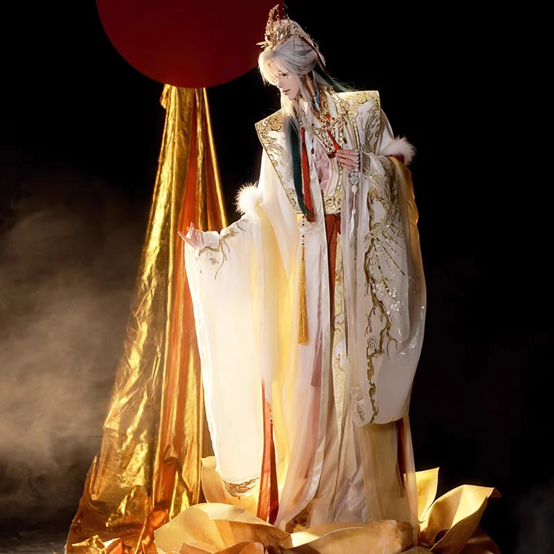 Original [Shushen] Hanfu 2025 New Spring and Summer Improved Straight Skirt National Style Unisex Super Fairy Ancient Costume Set