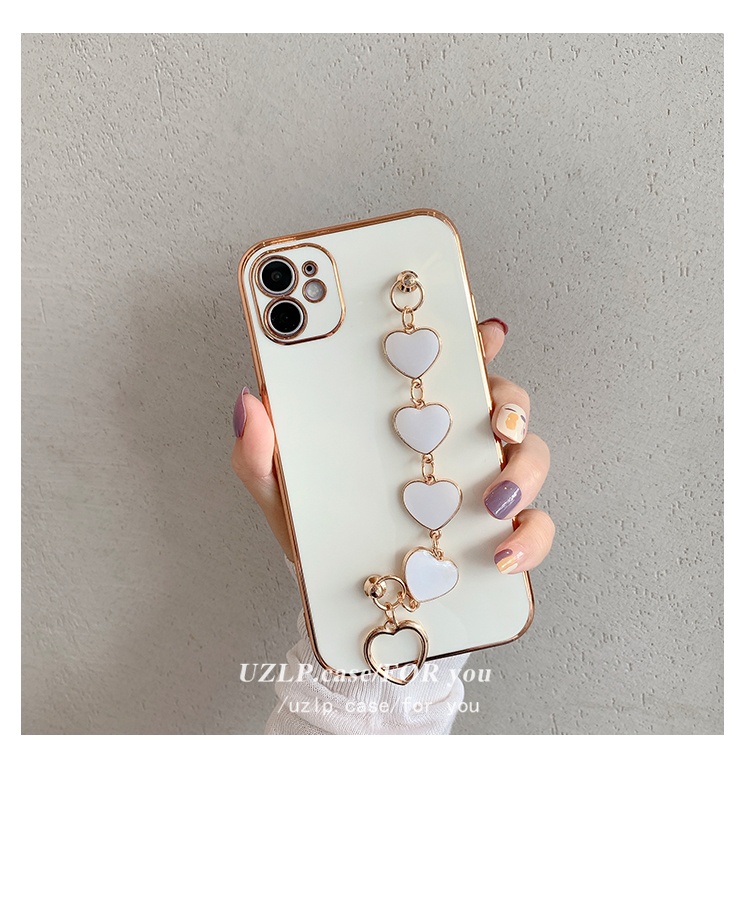 Korean Heart Wrist Chain  Mobile Phone Case Wholesale Nihaojewelry display picture 7