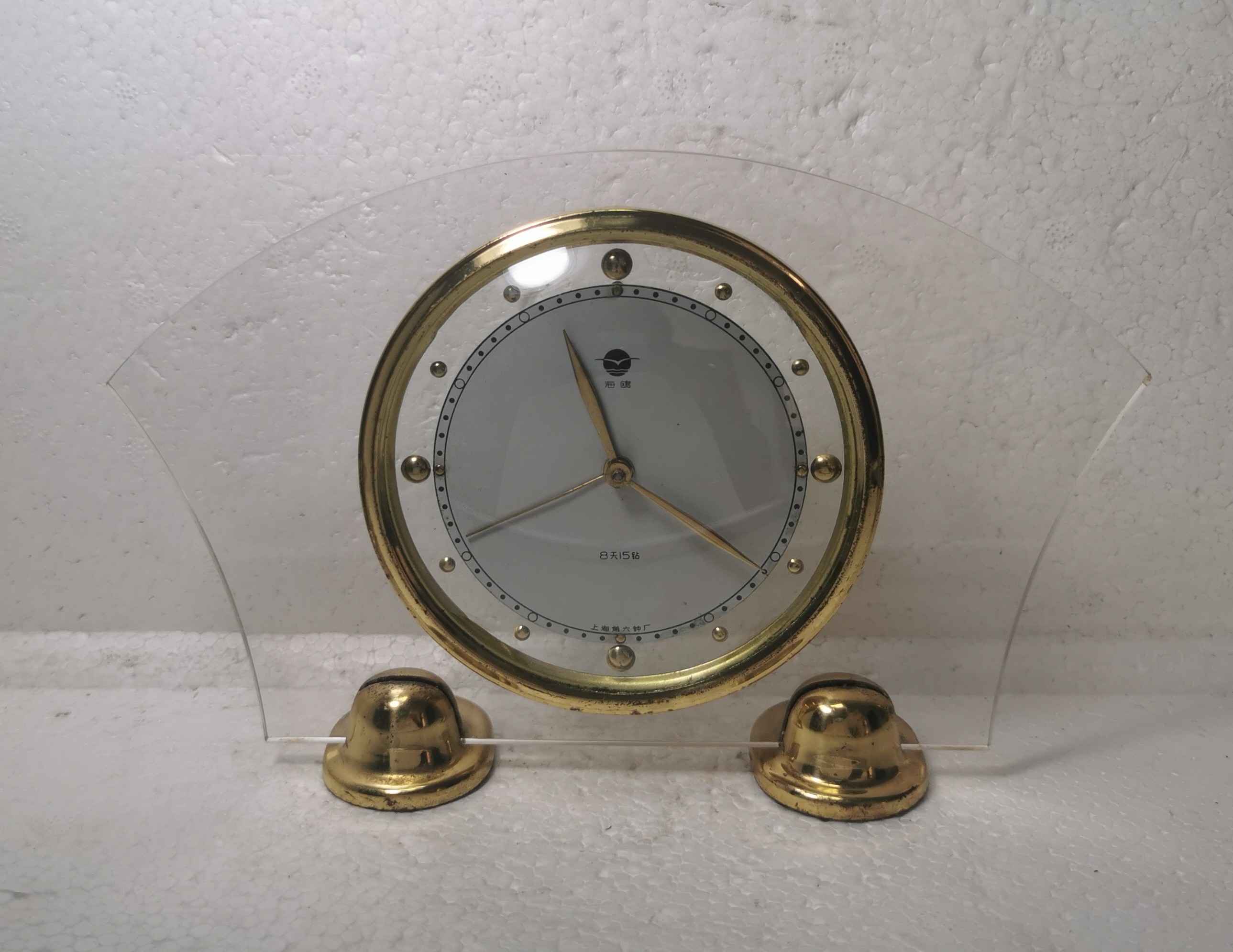 (Mr. Xu Guogoods alarm clock) (Shanghai Seagull card 8 days 15 drill fan-shaped alarm clock fine horse movement)