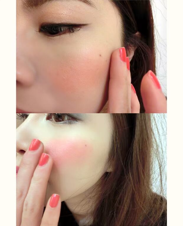Thơ Penny Blush Rouge Sửa chữa cánh hoa phấn má hồng tinh tế Tự nhiên bền lâu dễ dàng để màu đỏ cam không thấm nước phấn má hồng hàn quốc