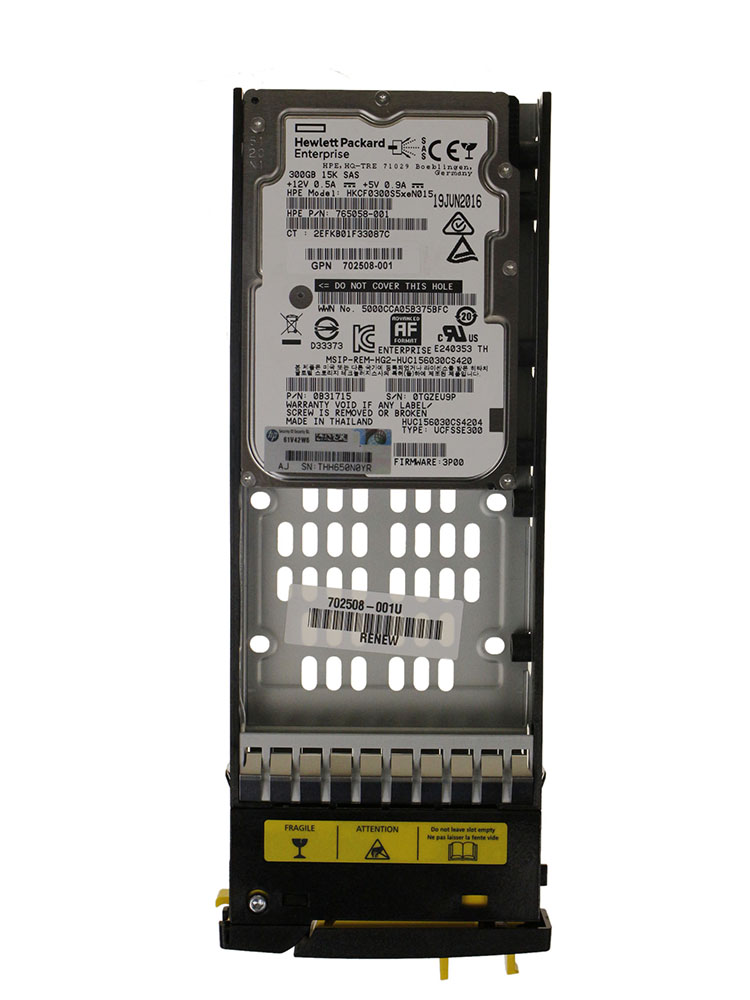 802271-001 765058-001 HP 3par 8200/8400 300GB 6g 15k SAS Hard Drive 2 O1CN015dNMJX2Gn4lZqgaon !!75039059