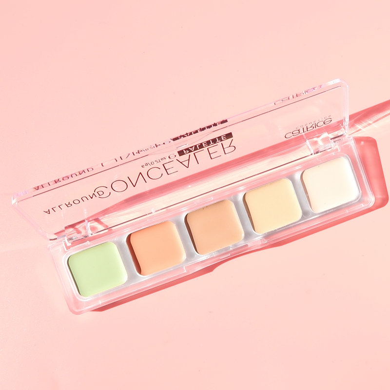 Đức Catrice Makeup Five-color Eyeshadow Kem che khuyết điểm Primer Cream Repair Cap Eye Mask Black Eyes Acne che khuyết điểm catrice