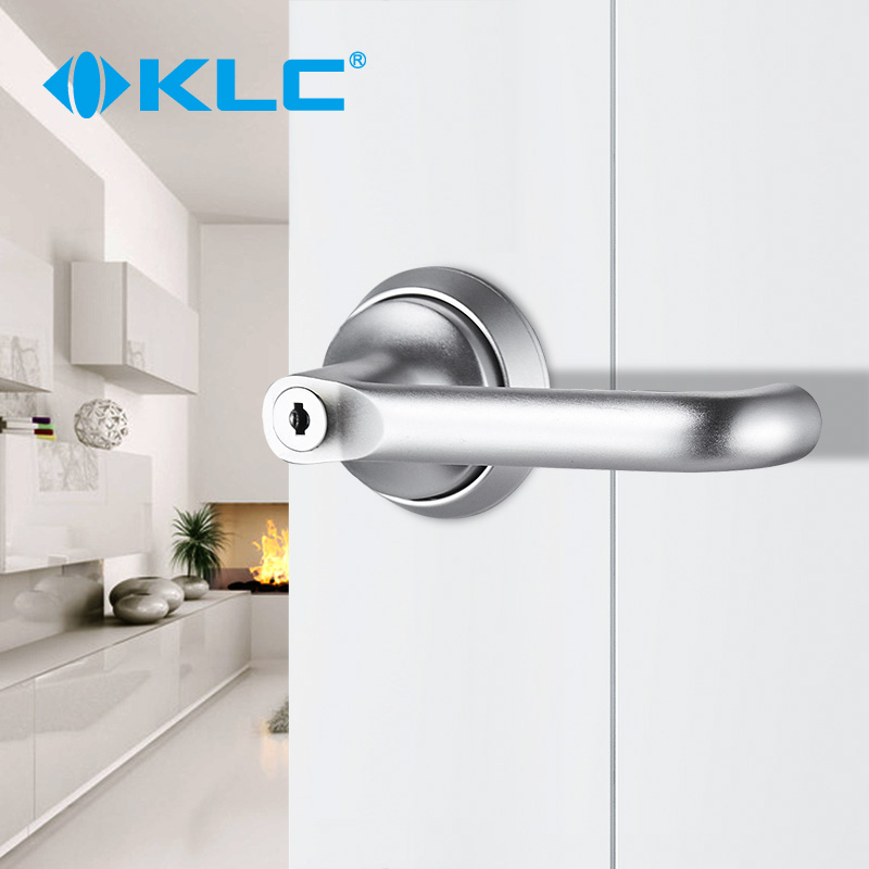 KLC现代简约室内卧室房门锁把手快装锁单舌锁体