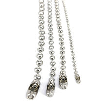 304 new ball bead necklace listing chain curtain chain hanging card lantern silver ball chain DIY accessories bag chain