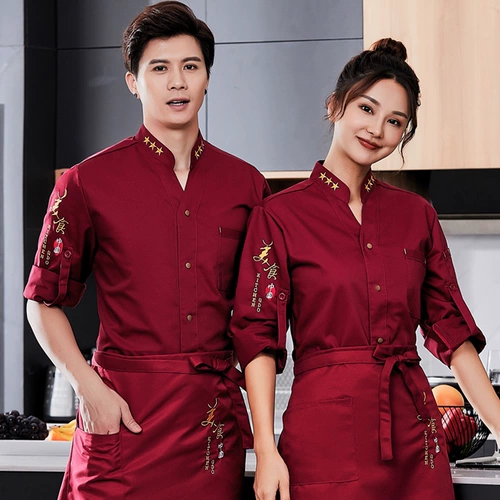 Шеф -повар Работа для одежды мужская с коротким рукавом дышащий гостиничный ресторан обратно кухня для кухня горячие горячие футля