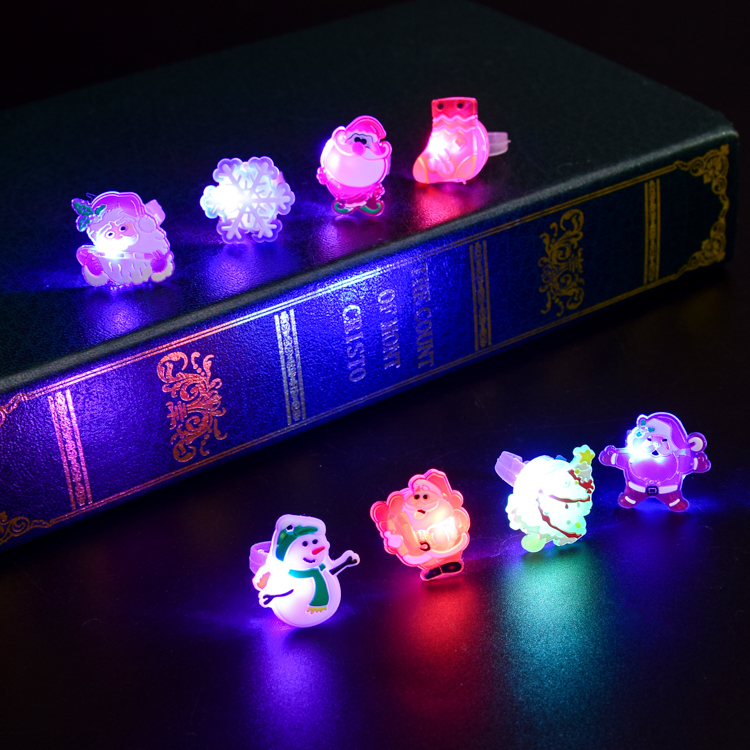 Halloween decorations Christmas gifts small gifts luminous brooch ring necklace kindergarten children creative batch
