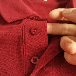 Summer POLO shirt men's pure cotton 2023 new lapel fashion business casual half-sleeved T-shirt cotton burgundy