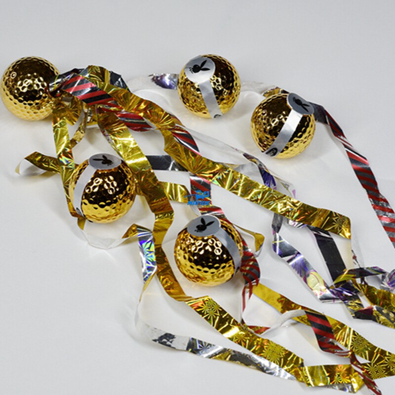 Golf ribbon ball high double-layer fancy ball tee ball for professional golf opening ceremony