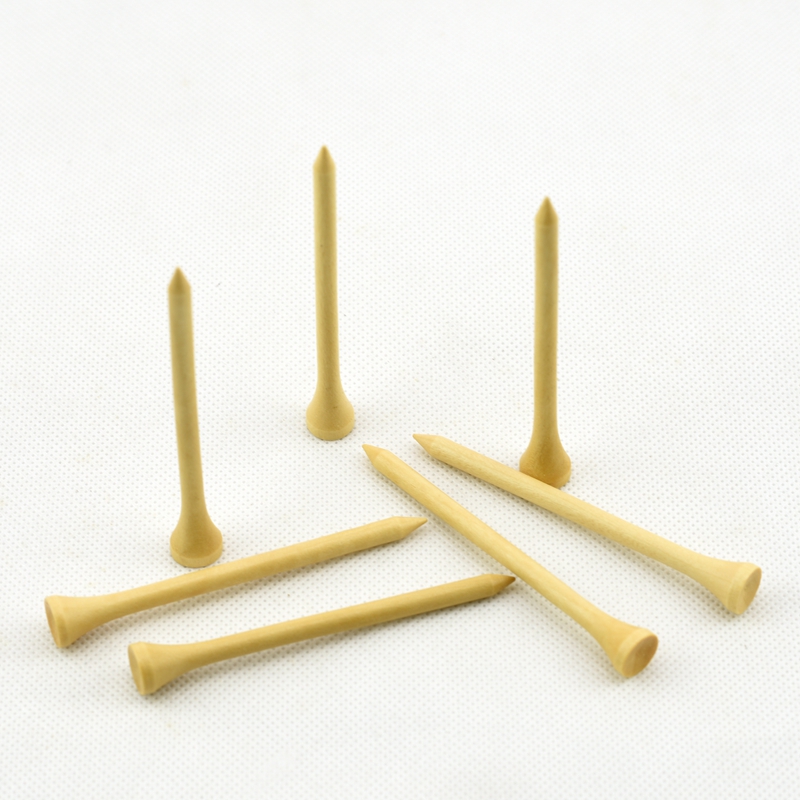 Golf Bamboo Tee Wood T - ball ball with wooden ball nail 