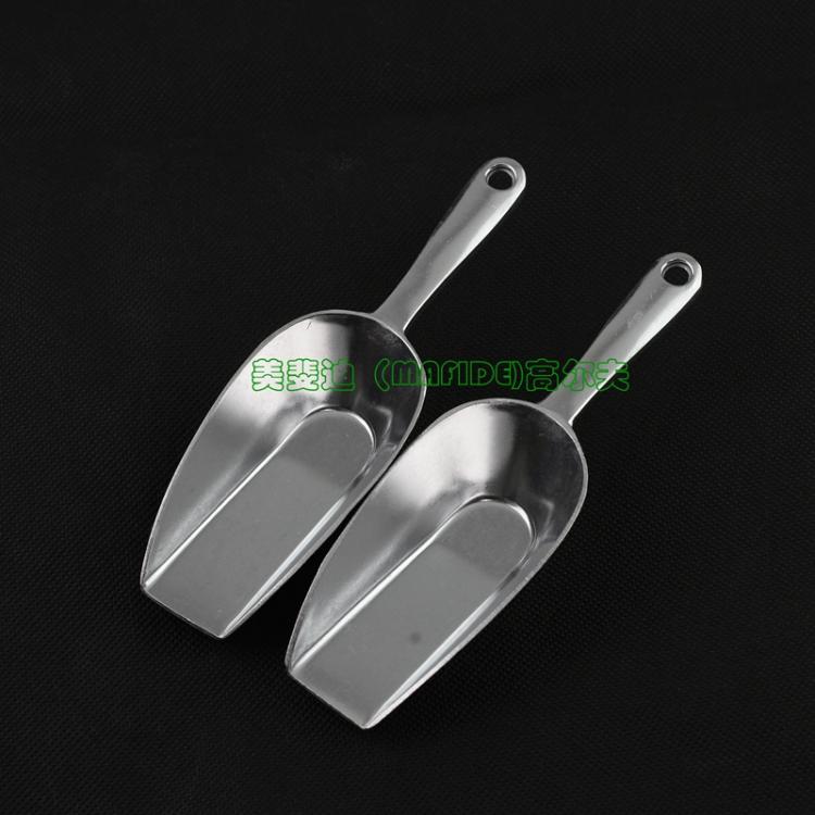 Quảng cáo xúc cát cát phẳng đáy nhôm nhỏ cát scoop sân vận động caddy cung cấp hộp cát bao cát xô cát gậy golf tay trái