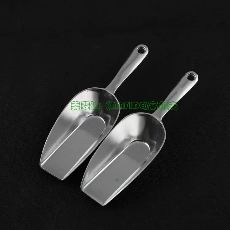 Quảng cáo xúc cát cát phẳng đáy nhôm nhỏ cát scoop sân vận động caddy cung cấp hộp cát bao cát xô cát