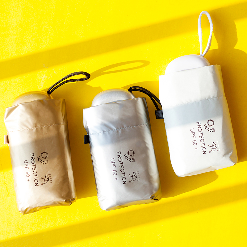 14cm ultra-small sun umbrella small portable 50% sunshade sunshade sunscreen anti-UV female upf50