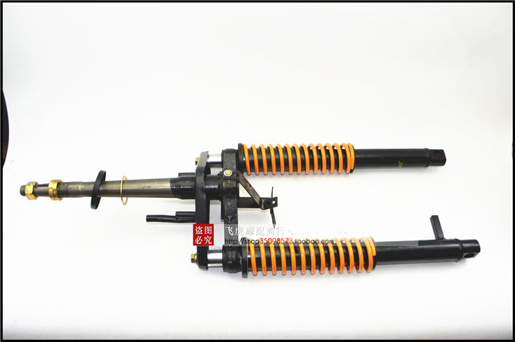 Áp dụng Longxin Zongshen Lifan Fukuda phụ kiện ba bánh xe gắn máy phía trước giảm xóc lỗ hoàng tử trao đổi phía trước ngã ba giảm xóc giảm xóc xe máy airblade
