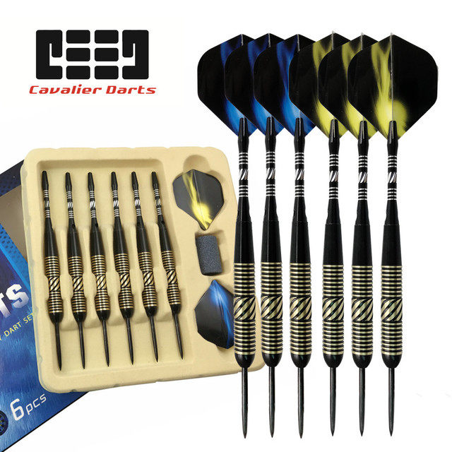 (Knight Darts) 6 Packs Professional 23g Copper Darts Hard Darts Dart Needle Metal Darts Set