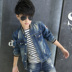 Quần áo trẻ em nam denim jacket 2019 xuân hè mới 4 trẻ lớn 5 phiên bản Hàn Quốc trẻ em 9-15 tuổi áo xuân áo phao mùa đông trẻ em Áo khoác