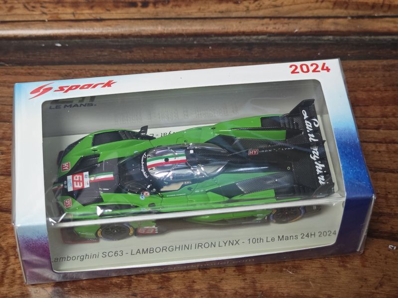 Spark Model 1/43 2024 Le Mans Lamborghini Sc63 63 #
