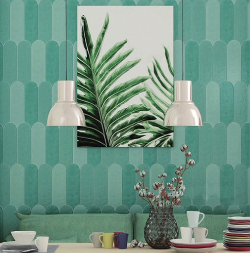 Нордические перья кирпичи полная керамическая павлин -пера кирпичи розовые зеленые белые керамические плитки с длинной полосой кухня и ванная