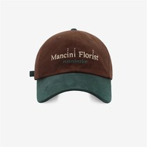 Japanese designers joint letter Embroidery Fashion Baseball Cap Men and women Collision Colors wide eatery Duck Tongue Cap