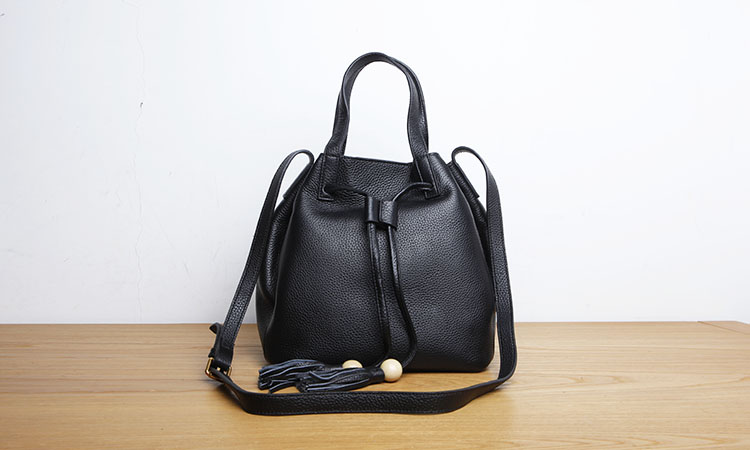 Cloth Valley Forest Cow Leather Lady Handbag Slanted Satchel Bag Big Water Barrel Bag Genuine Leather Bag Art Flow Su Bag B036