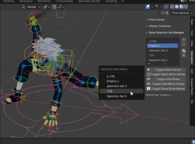 Bone Selection Sets Manager