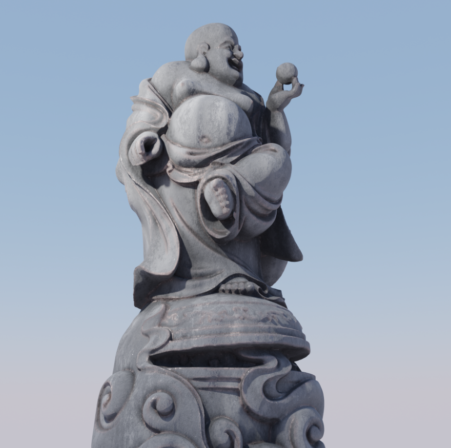 blender佛像高模-buddha