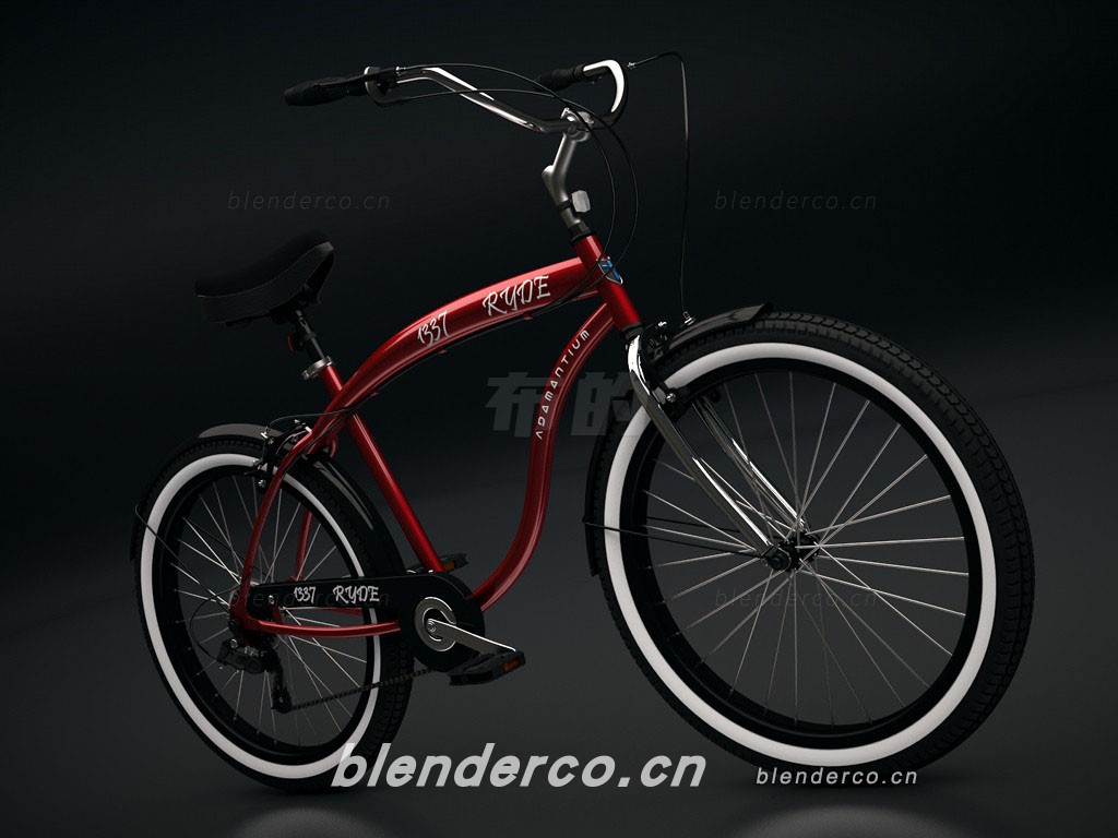 blender自行车模型-群友分享-作者不清楚，知道的留言。