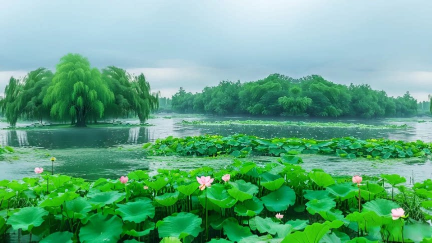 4K荷花池世界环境贴图  通过百度网盘 123云盘 分享（记得点击右上角的渲染才能看到世界环境哦~）