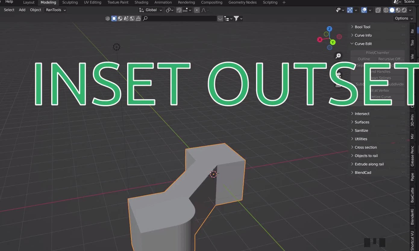 Inset Outset Rim Blender 面内缩 / 外扩倒角插件 Inset Outset v0.0.1-blender布的